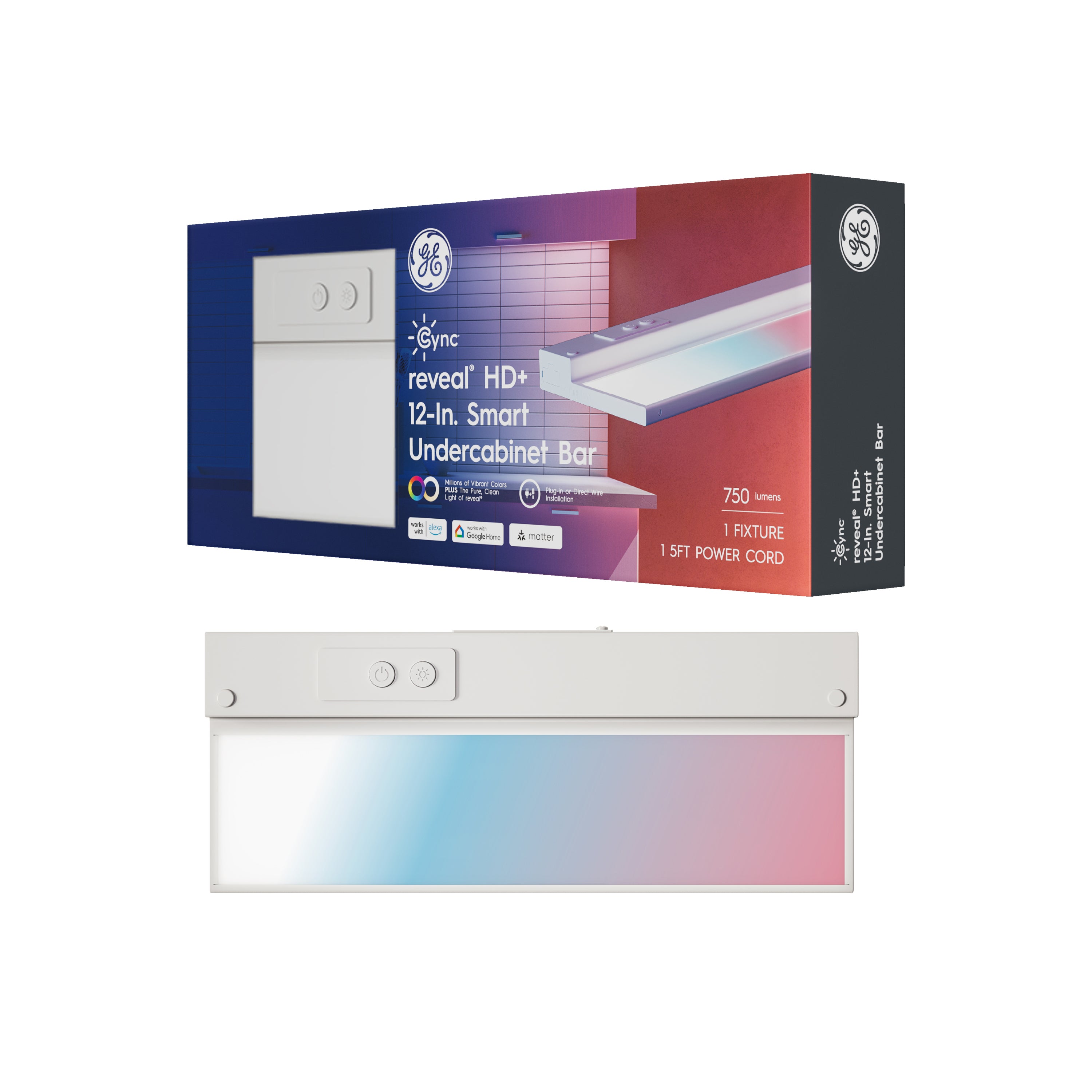 GE Cync reveal® Smart LED Undercabinet Bar Light Fixture